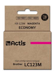 Tusz ACTIS KB-123M (zamiennik Brother LC123M/LC121M Standard 10 ml czerwony)