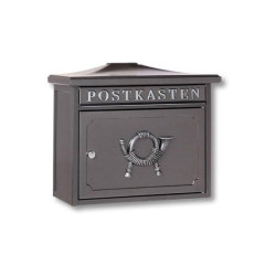 Burg W&#xE4;chter SYLT 1883 E Letterbox Steel Dark Iron Includes 2 Keys