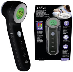 Braun No touch + touch schwarz Termometr lekarski Pomiar bezkontaktowy