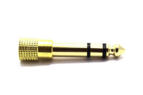 ADAPTER AUX WTYK JACK 6,3 STEREO GNIAZDO JACK 3,5 ZŁOTY