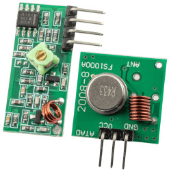 Nadajnik i odbiornik radiowy 433 MHz FS100A XY-MK zestaw