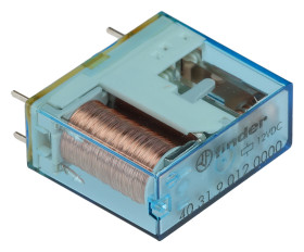 Przekaźnik mocy 12V SPDT Finder 500mW, montaż PCB