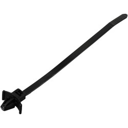 TruComponents 40693 Cable tie 130mm 4.8mm Blk Wing lock/UV/Chem-res 100pcs
