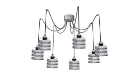 Lampa Wiszaca Lars Grey 7Xe27 Mlp789 Milagro