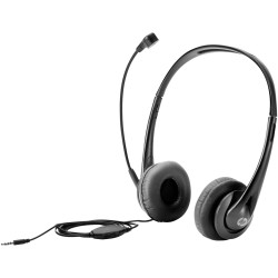 HP T1A66AA Over-ear headset Corded Stereo Black Noise cancelling Microphone