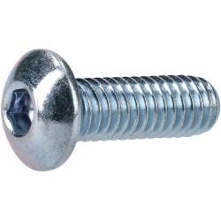 R-TECH 337337 M4 X 12 Hex Socket Button Screws Steel BZP - Pack Of 100