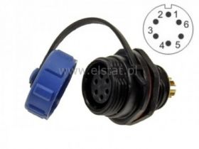 Złącze przemysłowe SP1312/S6 GN do obud. ( 6P 4A)