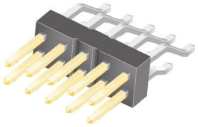 Złącze szpilkowe 10-pinowe raster: 2.54mm 2-rzędowe Samtec Montaż powierzchniowy 7.0A