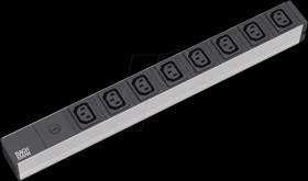 333.408 Socket strip 19", 1U, 8-way