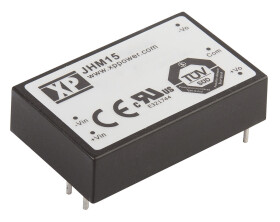 Konwerter DC/DC JHM15, Uwe 36V dc, Uwe 18V, Uwy 5V dc, XP Power 3 A 15 W -40 °C 80 °C Otwór przelotowy