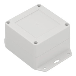 Obudowa hermetyczna z uchem ZP90.90.60U jasnoszara ABS