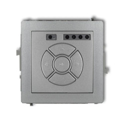 DECO Sterownik roletowy elektroniczny (sterowanie lokalne i pilotem, sterowanie strefą i podstrefą) srebrny metalik 7DSR-4