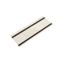 Goldpin czarny 1x40 listwa kołkowa piętrowa, raster 2.54mm