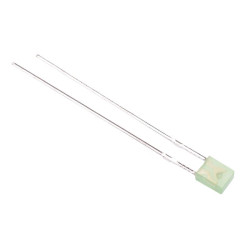 Green 3 x 2mm Rectangular Diffused LED 2200mcd 130°