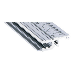 Poręcz szafy, typ: Szyna pozioma, Aluminium wytłaczane