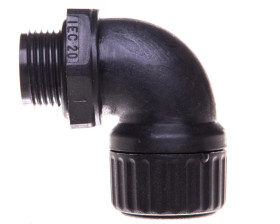 Dławnica kątowa do węża osłonowego M20 IP65 SILVYN HW-M 20x1,5 czarna 55501700 /20 szt./
