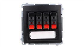 Simon Basic Gniazdo Głośnikowe 4-Krotne Z Polem Opisowym (Moduł). Do...