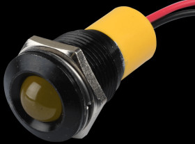 Q16P3BXXY220E Indicator LED, 220 V AC, 16 mm, wired, yellow/BlC
