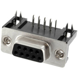 Connfly DS1037-01-09FNBKT7 D-SUB Receptacle 9 Pins Solder Tray 1 piece