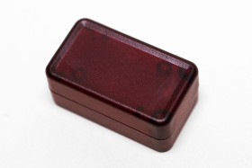 Obudowa ABS szerokość zew. 20 mm długość zew. 35 mm wys. zew. 15,5 mm Hammond IP54 Półprzezroczysty czerwony