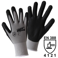Worky 1167 Nitril Grid Fine Knitted Glove - Size 8