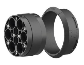 HSI 150 DG 6X10-36 Dzielona pokrywa systemowa do montażu na istniejących kablach