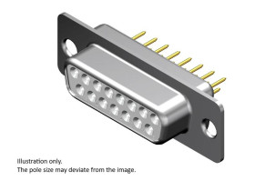 Molex 1727040072 Złącze D-Sub Ilość styków: 37 piny lutownicze 1 szt. pudełko