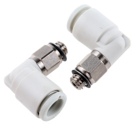 Złączka pneumatyczna M5 męskie Wciskane 6 mm SMC Adapter gwintowany kolankowy M5 męskie