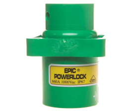 Obudowa gniazda pulpitowa EPIC POWERLOCK A6 C PE zielony BP M12 44420226