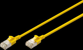 DK-1632-A-020S-Y Cat.6a patch cable, F/FTP, yellow, 2 m
