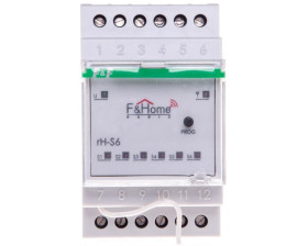 FiHome Radio Nadajnik sześciokanałowy na szynę DIN rH-S6