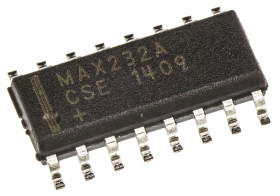 Maxim Integrated Nadajnik-odbiornik liniowy MAX232ACSE+ Konwerter, Sterownik liniowy, Sterownik SOIC Powierzchnia CMOS