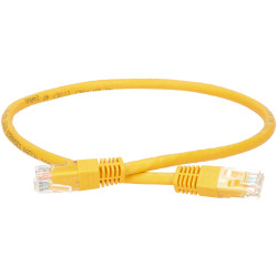 TruConnect TRUP60.5YW 0.5mtr CAT 6 UTP PVC Full Copper Patch Lead - Yellow