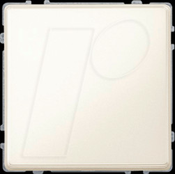 348344 Cover plate - aqua design, white