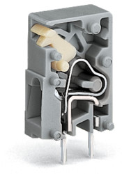 Złącze PCB 1 -pinowe raster 5mm Przewlekany Męski WAGO