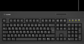 61082 Keyboard, USB, with SmartCard reader, black
