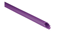 Rura Karbowana 750N Fi 20/15 Fioletowa Samogasnąca Pv Uv Ectc1520l /100M/