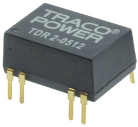 DC converter, 9-18 VDC, 2 W, 2 outputs, ±12 VDC, 83 % efficiency, TDR 2-1222SM