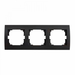 Kanlux MowionLOGI 02-1480-042 czarny mat, ramka potrójna pozioma