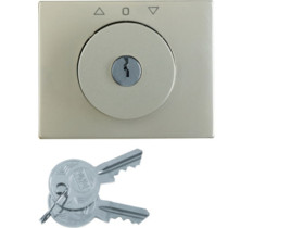 BERKER K.5 Płytka czołowa z kluczykiem do Wyłącznika żaluzjowego obrotowego stal szlachetna 1079730400 HAGER