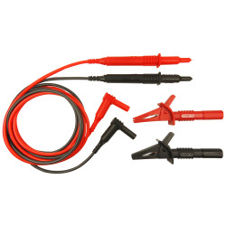 Cliff CIH29890 1.5m Two Lead Set Unfused Probes to 90&#xB0; 4mm Plugs CAT III