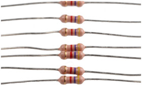 Rezystor 4.7kΩ 0.5W ±5% -500 → +350ppm/°C Folia węglowa RS PRO