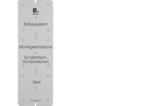 Integro Flow Szablon montażowy karton szary 91844 HAGER