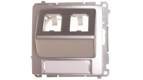 Simon Basic Pokrywa Gniazd Teleinformatycznych Na Wkłady Rj Skośna Podwójna...