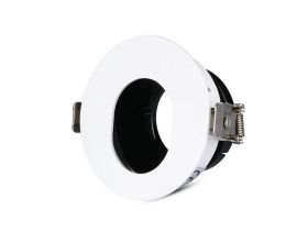 VT-874 Oczko halogenowe Spot trzonek: GU10 okrągła biały czarny 3161 V-TAC