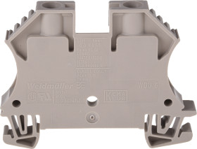 Blok zacisków przelotowych Weidmuller poziomy: Pojedynczy 26 → 8AWGŚruba WDU 41A 800 V