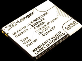 13393 Smartphone battery for Mobistel devices, Li-Po, 2200 mAh