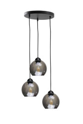 Lampa wisząca nowoczesna 3x E27 YUNO BLACK