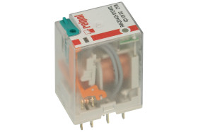 Przekaźnik; elektromagnetyczny przemysłowy; R4N-2014-23-1012-WTL; 12V; DC; 4 styki przełączne; 6A; do lutowania; do gniazda; Rel
