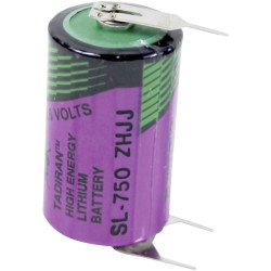 Tadiran Batteries SL 750 PT 1/2 AA Size 1100mAh Lithium Battery Cell 3.6V